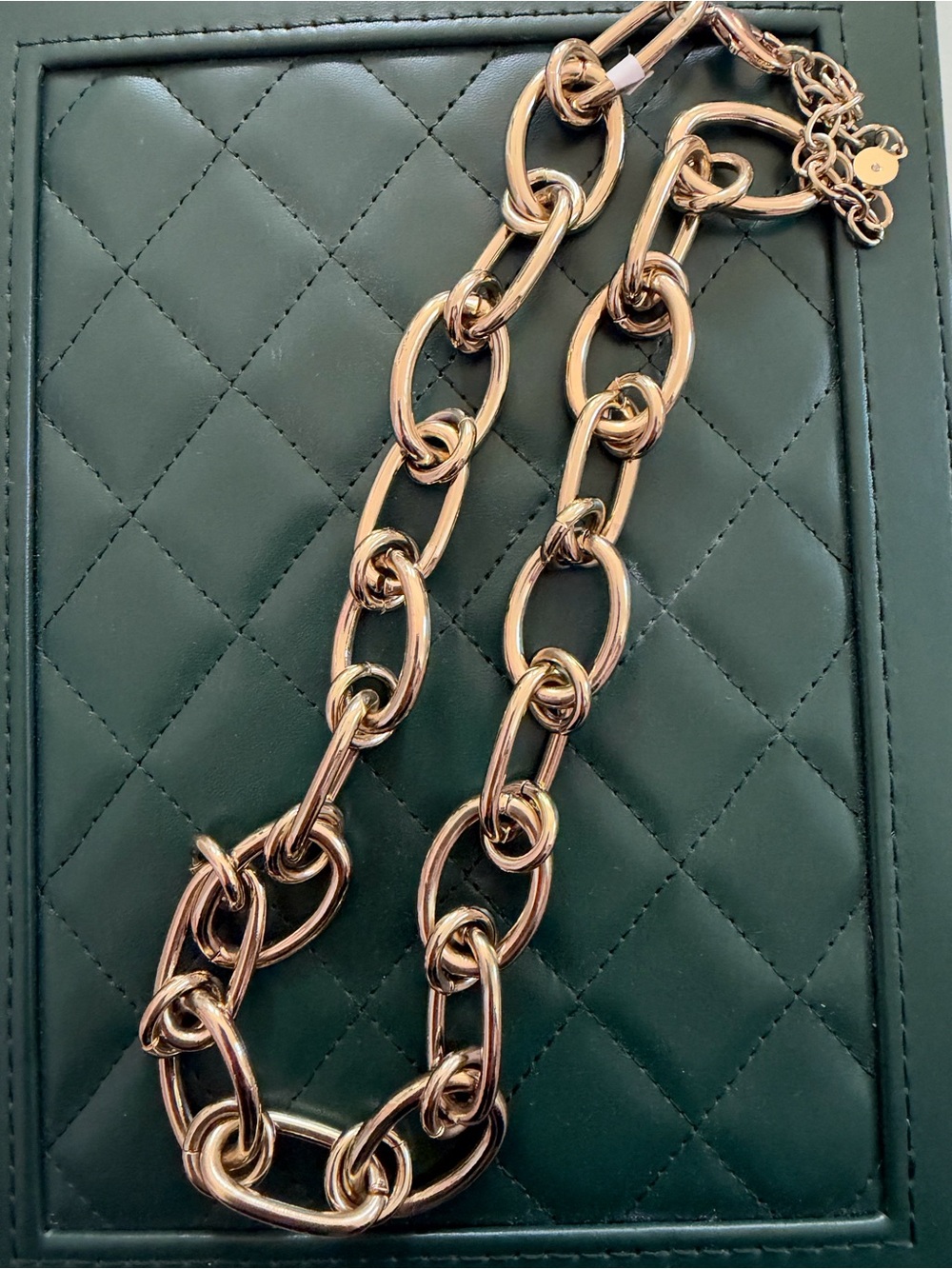 Statement chunky silver Chain Link Necklace